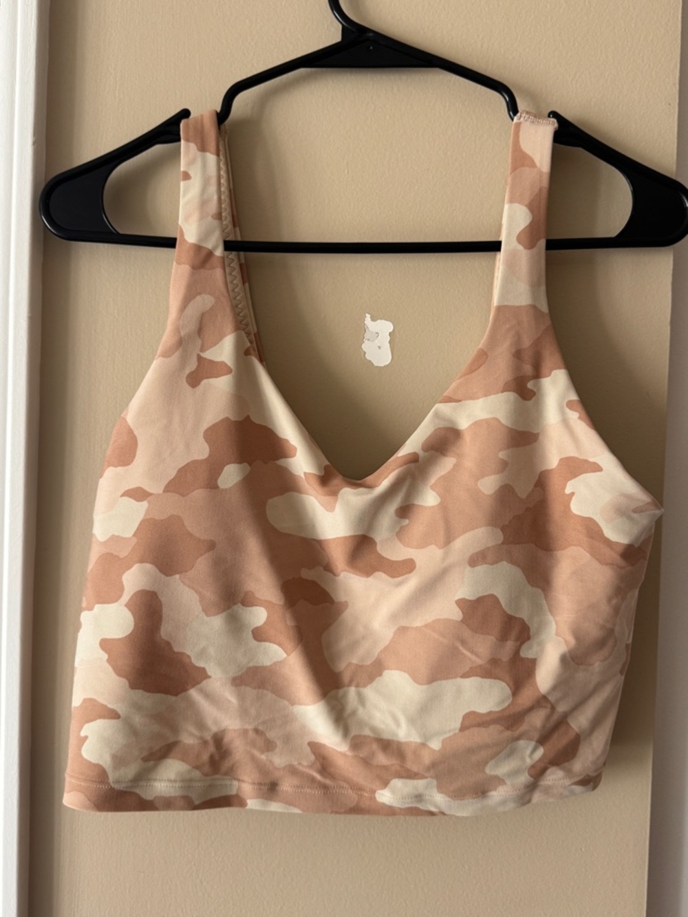 Women's Desert Camo V-Neck Crop Top
